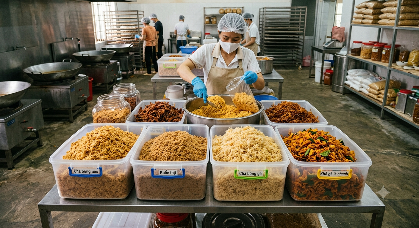 Các dòng sản phẩm chà bông phục vụ đa dạng nhu cầu thị trường